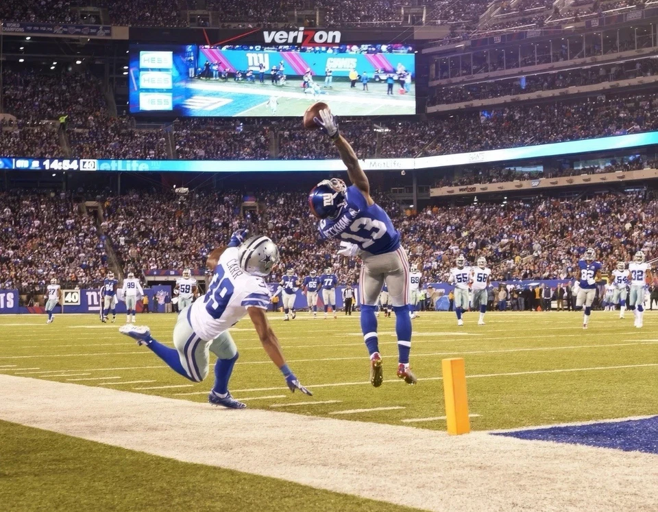 Impresión fotográfica brillante Odell Beckham Jr. #13 Giants NFL 8x10 fútbol americano de Nueva York Foto 1 de 1