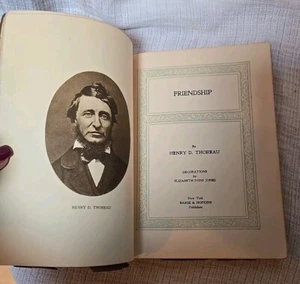 FRIENDSHIP by Thoreau Antique Un Dated Barse Hopkins Publisher Elizabeth Jones - Picture 1 of 9