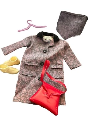 De Colección Años 60 Tammy Puddle Jumper 9111 Abrigo Botas Bufanda Cartera Foto 1 de 4