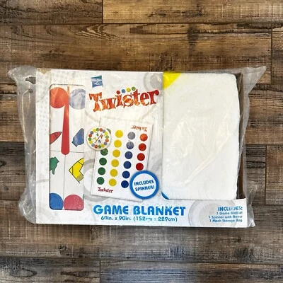 HASBRO Twister 60'' x 90'' Large Game Plush Blanket w/ Spinner & Storage Bag - Image 1 of 4