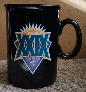 Super Bowl 29 Black Ceramic Mug 49ers Chargers Super Bowl XXIX - Picture 1 of 3