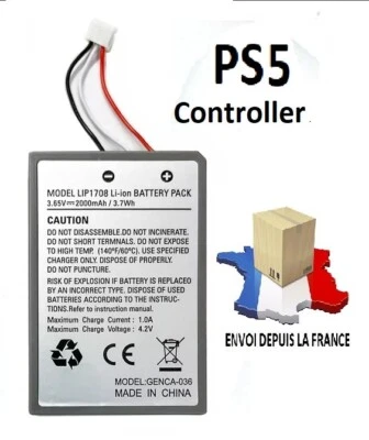 Batterie manette PS5 DualSense Playstation 5 (LIP1708) 2000mah sony controller