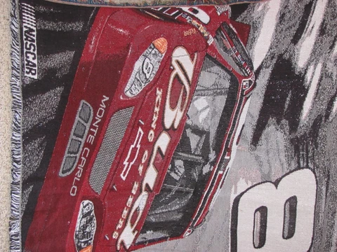 Nascar Dale Earnhardt Jr #8 Acrylic Tapestry Throw Blanket NWT 48" x 60" Racing Cover