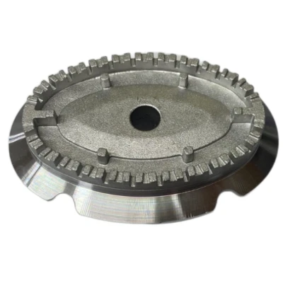 Bruciatore spartifiamma cucina Ariston Indesit ovale double face C00097490 - Immagine 1 di 2