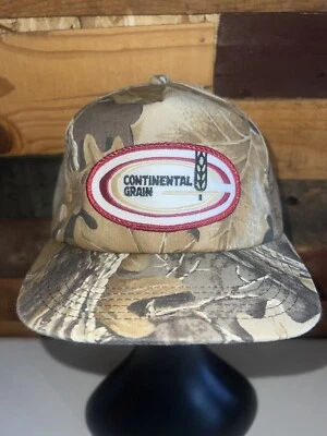 Nuevo De Colección Continental Grano Semillas Parche Camuflaje Ajustable Snapback Sombrero K Productos Foto 1 de 4