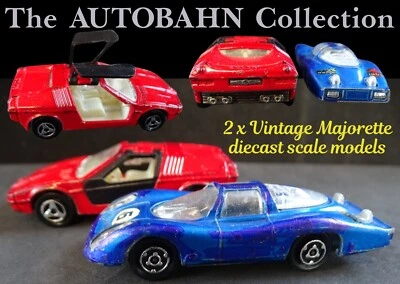2 VINTAGE MAJORETTE DIECAST SCALE MODELS PORSCHE LE MANS & BMW TURBO CONCEPT CAR - Image 1 of 4