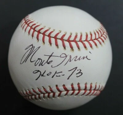 Monte Irvin (d.2016) HOF Newark Eagles Signed Baseball Authentic Autograph JSA - Image 1 of 4