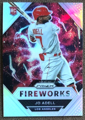 Jo Adell 2021 Panini Prizm Fireworks Silver Rookie #FW9 Angels Holo Parallel MLB - Image 1 of 2