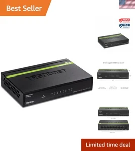 8-Port Gigabit Switch: Compact, Fanless Ethernet Splitter with 16Gbps Capacity - Picture 1 of 11