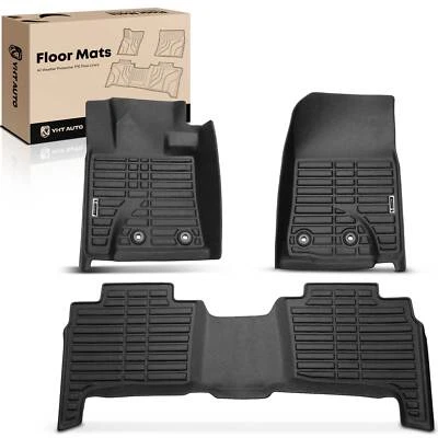 3x Tapetes Forros Negros para Toyota Land Cruiser 2013-2021 Lexus Delanteros y Traseros Foto 1 de 4