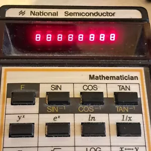 Vintage Novus National Semiconductor 4510 Mathematiker Taschenrechner + Box funktioniert - Bild 1 von 17