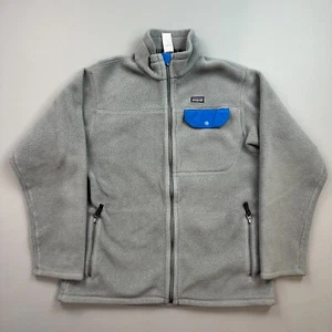 Patagonia Synchilla Snap T Jacket Boys XXL Gray Full Zip Fleece Outdoor 65645 - Picture 1 of 15