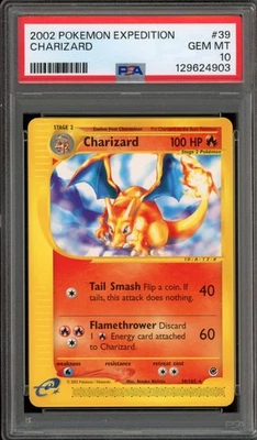 Pokemon Charizard Expedition NON Holo Rare #39 PSA 10 Gem Mint - Image 1 of 2