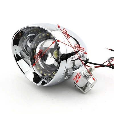 Motorcycle Fog Passing Light Bulb LED Angel Eye For Honda Yamaha Suzuki Kawasaki - Image 1 of 4
