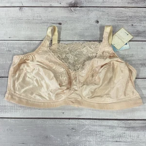 Trulife Naturalwear Mastectomy Bra Womens 46DD Nude Cami Style Wireless 4019 - Picture 1 of 11