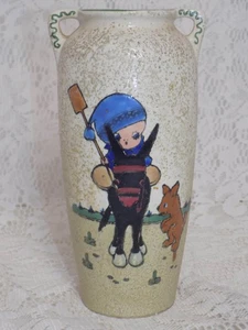 Ceramic Vase Googly Doll Chloe Preston Antique German - Picture 1 of 8