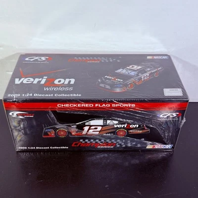 Justin Allgaier #12 Verizon Dodge 1:24 diecast 2009 Penske Racing NASCAR SELLADO Foto 1 de 4