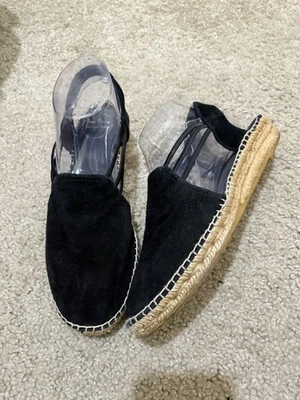 Alpargatas Toni Pons Nuria negras de gamuza suave con cuña, verano costero Foto 1 de 4