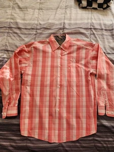 Panhandle Hemd Herren L Tuf Cooper Performance Pink Paisley Western Cowboy Rodeo - Bild 1 von 8