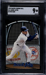 1999 Pacific Crown Collection #11 Derek Jeter In The Cage MINT SGC 9 - Picture 1 of 2