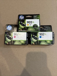 HP 902XL Color Tinte 3er Set Cyan, Magenta, Gelb EXP 2022 - 2025 Original Neu #3 - Bild 1 von 2