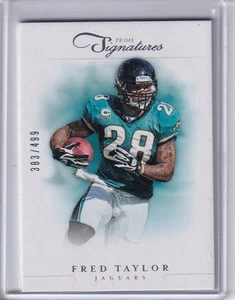 FRED TAYLOR 2012 Panini Prime Signatures #158 383/499 Jaguars - Picture 1 of 2