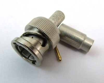 Lot of (10) ADC BNC-6-N Coaxial Connector 132522 BNC/Male 75OHM =NOS= - Image 1 of 2