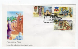 CHILE 1994 Linares Copiapo Serena FDC - Picture 1 of 1