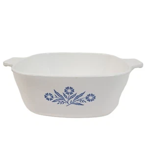 Corning Ware Schüssel blau Kornblumenmuster P-1 1/2-B 1,5 Quart 7x7 Zoll Made in USA - Bild 1 von 10