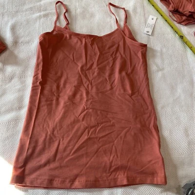 Camiseta sin mangas Time and Tru para mujer con correa de flor de coral talla XS Foto 1 de 2