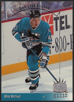 1993-94 Upper Deck SP #147 Mike Rathje Sharks - Image 1 of 4