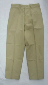 Girls Rifle Khaki Adjustable Waist Uniform Pants Made In The USA Size 10 Regular - Picture 1 of 5