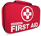 Swiss Safe 2-in-1 First Aid Kit 120 Piece + Bonus 32-Piece Mini First Aid Kit: &