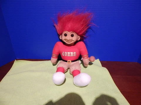 San Francisco 49er Lucky Troll with Football Cover