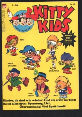 Kitty Kids #19 Años 80 - Humor tipo dibujos animados - Edición alemana - ¡SIN póster!!-VG Foto 1 de 2