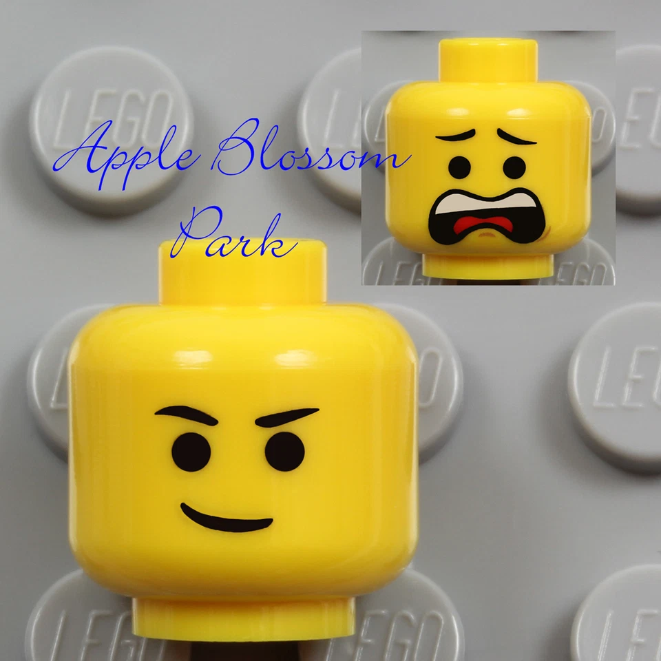 NUEVO Lego EMMET MINIFIGURA CABEZA AMARILLA - Hombre Película Niño/Niña con Clásico Grito Sonrisa Foto 1 de 1