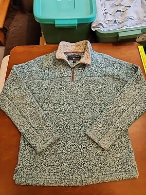 True Grit American Outdoor Co. Para hombres PEQUEÑO L/S Sherpa Azul 1/4 Cremallera Usado en Excelente Condición. GB34 Foto 1 de 4