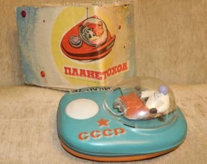 Vintage USSR Space Toy 1960-70's Space Patrol.Working! w. Original Box! IKAR 7E - Picture 1 of 12