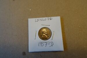 1957-D 1 cent Lincoln Capitol Building Penny