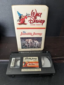 Vintage Disney Video "THE INCREDIBLE JOURNEY" VHS Collectible White Clamshell - Picture 1 of 6