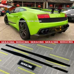 NUEVA extensión de faldones laterales negros brillantes para Lamborghini Gallardo LP550 LP560 LP570 - Imagen 1 de 21