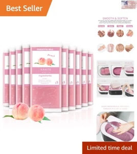 10 Pack Peach Scented Paraffin Wax Refills - 4.4lbs for Paraffin Bath Therapy - Imagen 1 de 8