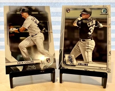 2 Zack Collins 2020 Rookie Cards, Bowman Sterling & Base Chrome, White Sox - Image 1 of 2