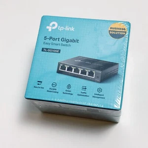 TP-Link TL-SG105E 5-Port Gigabit Easy Smart Switch - New Sealed - Picture 1 of 5