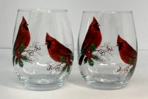 Cardinal Stemless Wine Glasses Tumbler 18oz - Picture 1 of 6