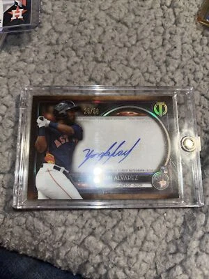 2020 TRIBUTE PURPLE YORDAN ALVAREZ HOUSTON ASTROS 25/50 Rc On Card Auto - Image 1 of 4