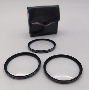 Vintage Vivitar Close-Up Lens Set ~ 58mm ~ No. 1, 2, & 4~ Made In Japan w/ Case - Picture 1 of 9