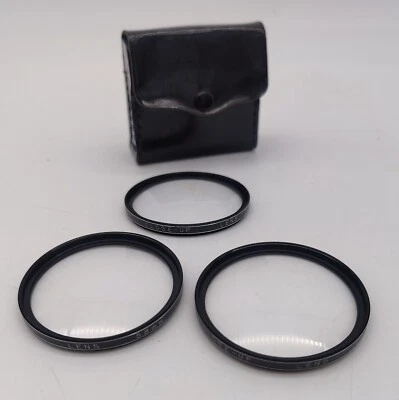 Vintage Vivitar Close-Up Lens Set ~ 58mm ~ No. 1, 2, & 4~ Made In Japan w/ Case - Image 1 of 4