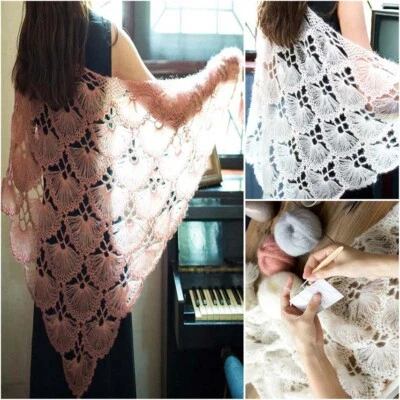 Sale New 8BallsX25g Warm Mohair Blanket Wrap Shawl Hand Knit Crochet Yarn 46 - Image 1 of 4