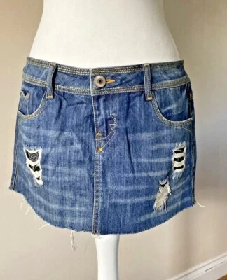 Denim Mini Skirt Size 10  vintage - Image 1 of 4